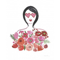 Valentine Chic I no Words -Paper Art-24"x30"