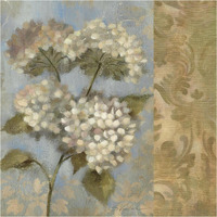 Hydrangea on Soft Blue WAG -Paper Art-38&quotx38"