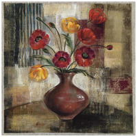 Poppies in a Copper Vase I -Paper Art-20"x20"