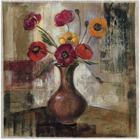 Poppies in a Copper Vase II -Paper Art-42"x42"