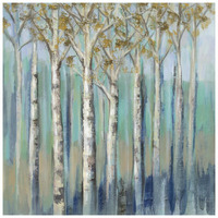 Birches at Dawn -Paper Art-26"x26"