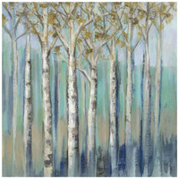 Birches at Dawn -Paper Art-42&quotx42"