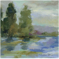 kSID18575 Sunrise at the Lake I -Paper Art-32"x32"