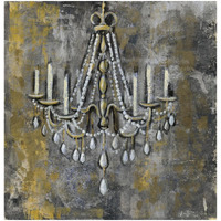 Vintage Chandelier II -Paper Art-32"x32"