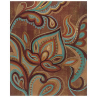 Bohemian Paisley II Turquoise -Paper Art-22"x26"