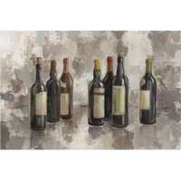 Vino Marsala no Words Gray -Paper Art-38"x26"