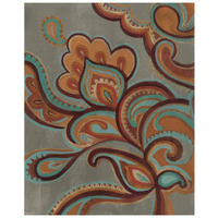 Bohemian Paisley I Turquoise Neutral -Paper Art-22"x26"