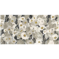 Velvety Florals Neutral -Paper Art-50"x26"