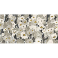 Velvety Florals Neutral -Paper Art-62"x32"