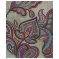 Bohemian Paisley II Aubergine -Paper Art-22"x26"