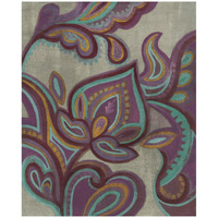 Bohemian Paisley II Aubergine -Paper Art-24"x30"