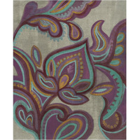 Bohemian Paisley II Aubergine -Paper Art-30"x37"