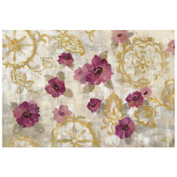 Elegant Fresco Gold Floral -Paper Art-20"x14"