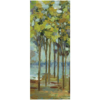 Spring Trees Panel I -Paper Art-14"x32"