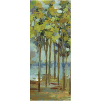 Spring Trees Panel I -Paper Art-26"x62"