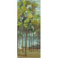 Spring Trees Panel II -Paper Art-26"x62"