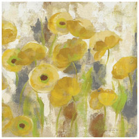 Floating Yellow Flowers V -Paper Art-26"x26"