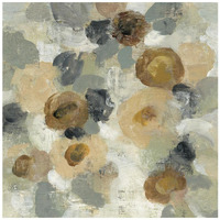 Neutral Floral Beige III -Paper Art-20"x20"