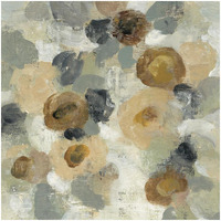 Neutral Floral Beige III -Paper Art-32"x32"