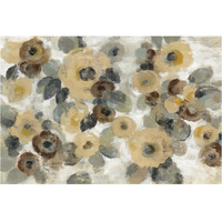 Neutral Floral Beige I -Paper Art-38"x26"