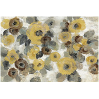 Neutral Floral Beige I Yellow Flowers -Paper Art-32&quotx22"