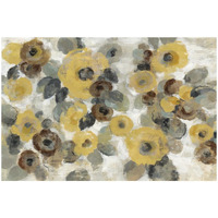 Neutral Floral Beige I Yellow Flowers -Paper Art-50&quotx34"