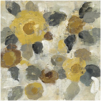 Neutral Floral Beige II Yellow Flowers -Paper Art-32&quotx32"