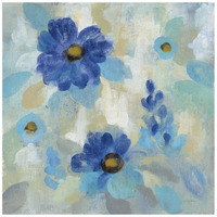 Blue Flowers Whisper II -Paper Art-20"x20"