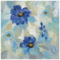 Blue Flowers Whisper II -Paper Art-26&quotx26"