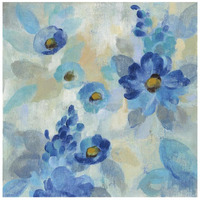 Blue Flowers Whisper III -Paper Art-26&quotx26"