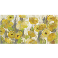 Floating Yellow Flowers I Crop -Paper Art-50"x26"