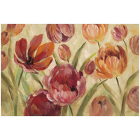 Expressive Tulips Neutral -Paper Art-50"x34"