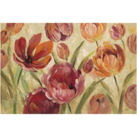 Expressive Tulips Neutral -Paper Art-62"x42"