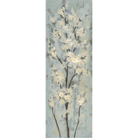 Almond Branch II on Light Blue -Paper Art-14"x38"