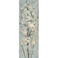 Almond Branch II on Light Blue -Paper Art-26"x74"