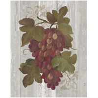 Autumn Grapes I on Wood -Paper Art-18"x22"