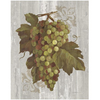 Autumn Grapes II on Wood -Paper Art-18"x22"