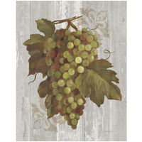 Autumn Grapes II on Wood -Paper Art-22"x26"