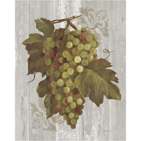 Autumn Grapes II on Wood -Paper Art-30"x37"