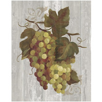 Autumn Grapes IV on Wood -Paper Art-22"x26"