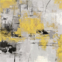 Stone Gardens III Yellow -Paper Art-38"x38"