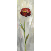 Single Stem Flower II Crop -Paper Art-14"x38"