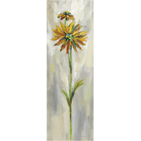 Single Stem Flower III Crop -Paper Art-14"x38"