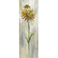 Single Stem Flower III Crop -Paper Art-26"x74"