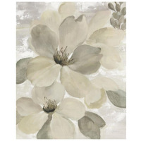 White on White Floral II Crop Neutral -Paper Art-22"x26"