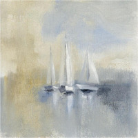 Morning Sail I -Paper Art-38"x38"