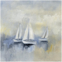 Morning Sail II -Paper Art-32"x32"