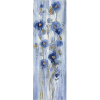 Seaside Flowers I -Paper Art-26"x74"