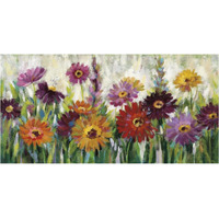 Jewel Daisy Gerbera -Paper Art-74"x38"