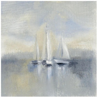 Morning Sail I Blue -Paper Art-20"x20"